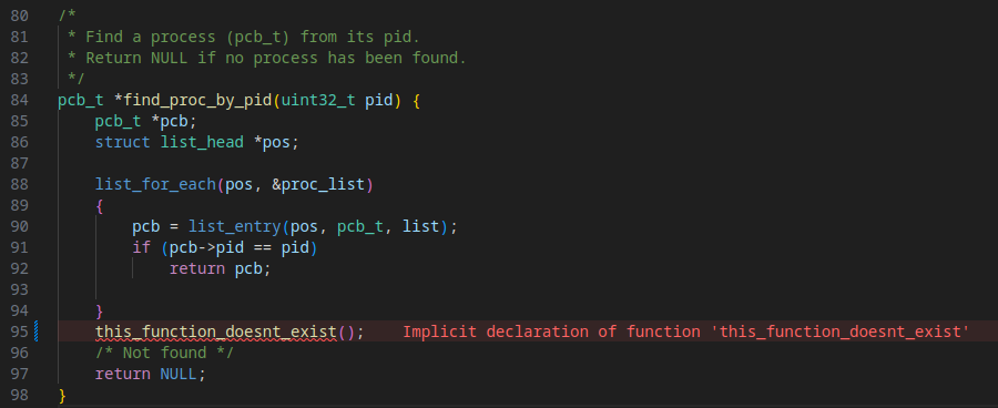 VSCode without false positives and finding real errors